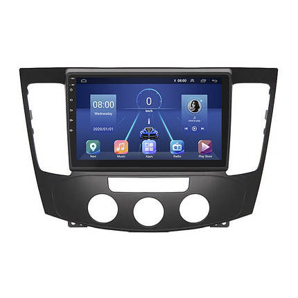 Штатна магнітола Lesko для Hyundai Sonata V (NF) Manual AC 2008-2010 екран 9" 4/64Gb 4G Wi-Fi GPS Top, фото 1