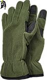 Тактичні зимові рукавички з подвійного флісу із захисними вставками долонь і пальців., фото 5
