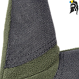 Тактичні зимові рукавички з подвійного флісу із захисними вставками долонь і пальців., фото 7