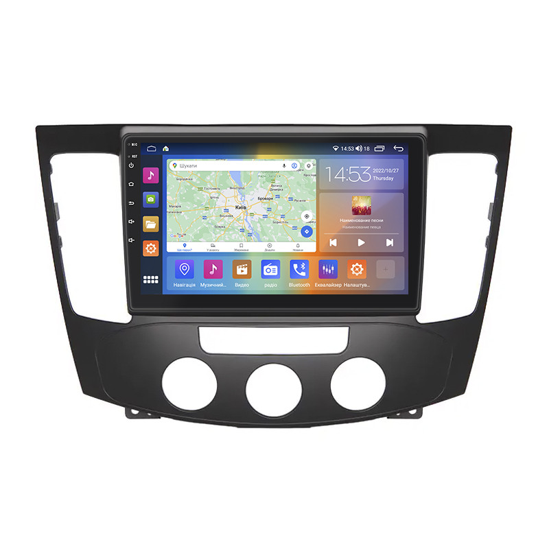 Штатна магнітола Lesko для Hyundai Sonata V (NF) Manual AC 2008-2010 IPS 9" 2/32Gb CarPlay 4G Wi-Fi GPS Prime