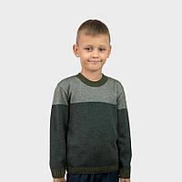 Джемпер для хлопчика Тріо Art Knit хакі 116-122