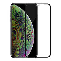 Защитное Стекло для Apple iPhone XS Black 5D 9H Full Glue Полная Проклейка Олеофобное Покрытие