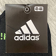 Шкарпетки чоловічі демісезонні бавовна спортивні Adidas, середні, асорті з сірим, 06214, фото 4