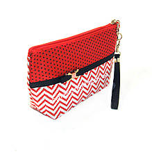 Косметичка жіноча для сумки Coquette ("Кокетка") Red 23*13*7 см