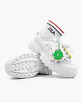 Кросівки Fila Disruptor 2 II Evo Sockfit White — FS1HTA1502X, фото 2