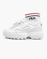 Кросівки Fila Disruptor 2 II Evo Sockfit White — FS1HTA1502X, фото 2