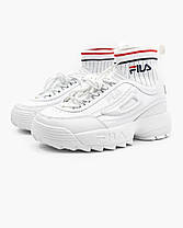 Кросівки Fila Disruptor 2 II Evo Sockfit White — FS1HTA1502X, фото 3