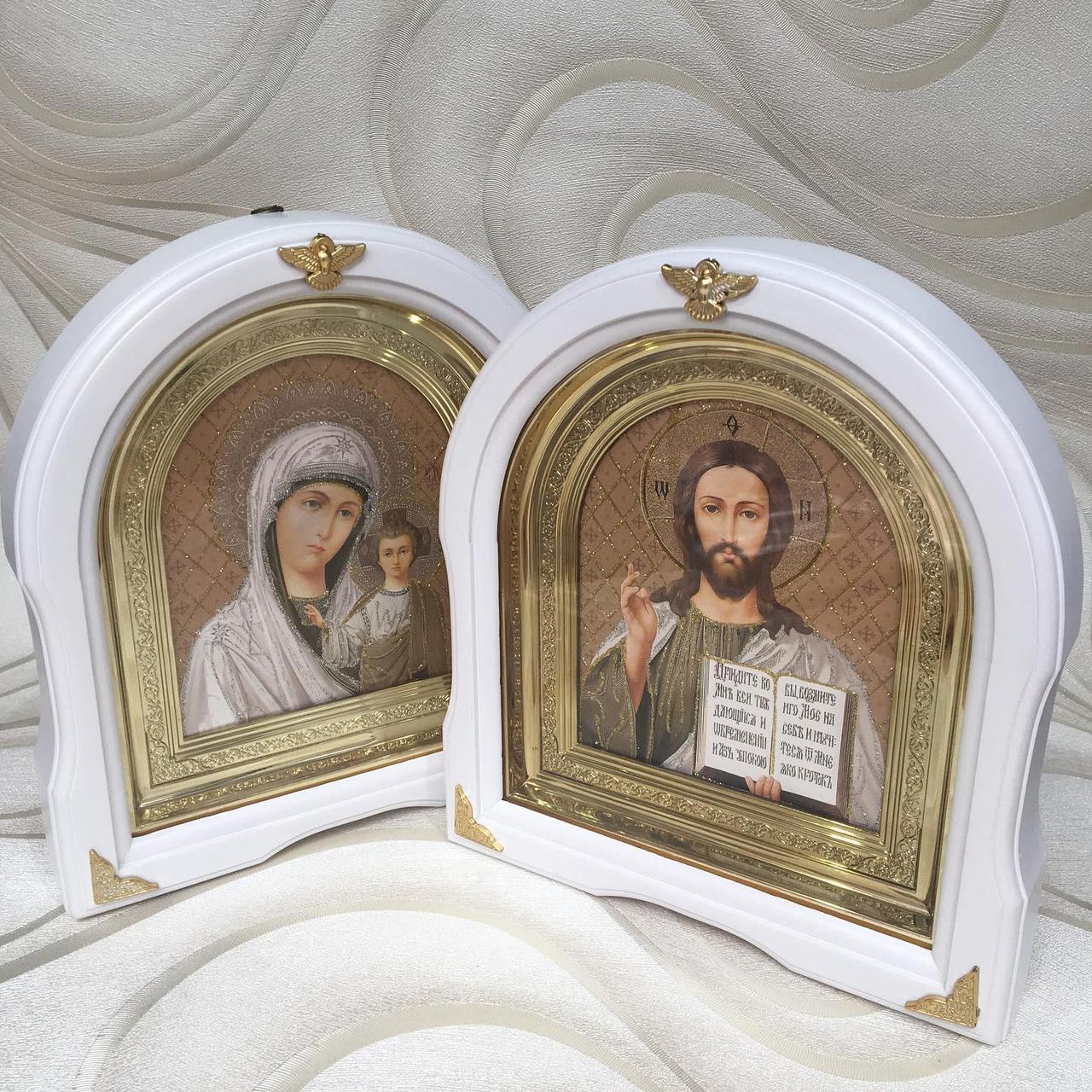 Вінчальні ікони для сім'ї арочні 24х28см, фото 1