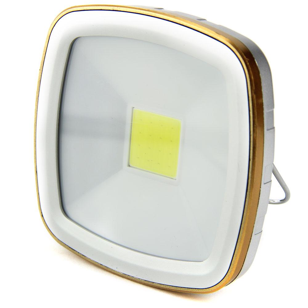 Ліхтар світлодіодний похідний багатофункціональний з USB і сонячною панеллю (AS-0506)