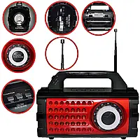 Аккумуляторный радиоприемник с фонарем Everton RT-824, с USB / Портативное FM радио