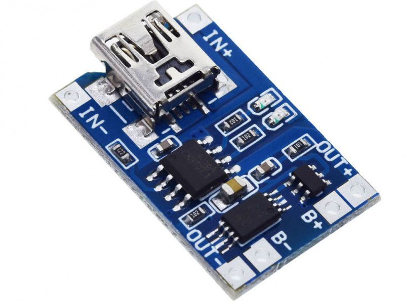 Зарядний модуль TP4056 Mini-USB DIY18650 з функцією захисту акумулятора Контролер заряду Li-Ion акумуляторів