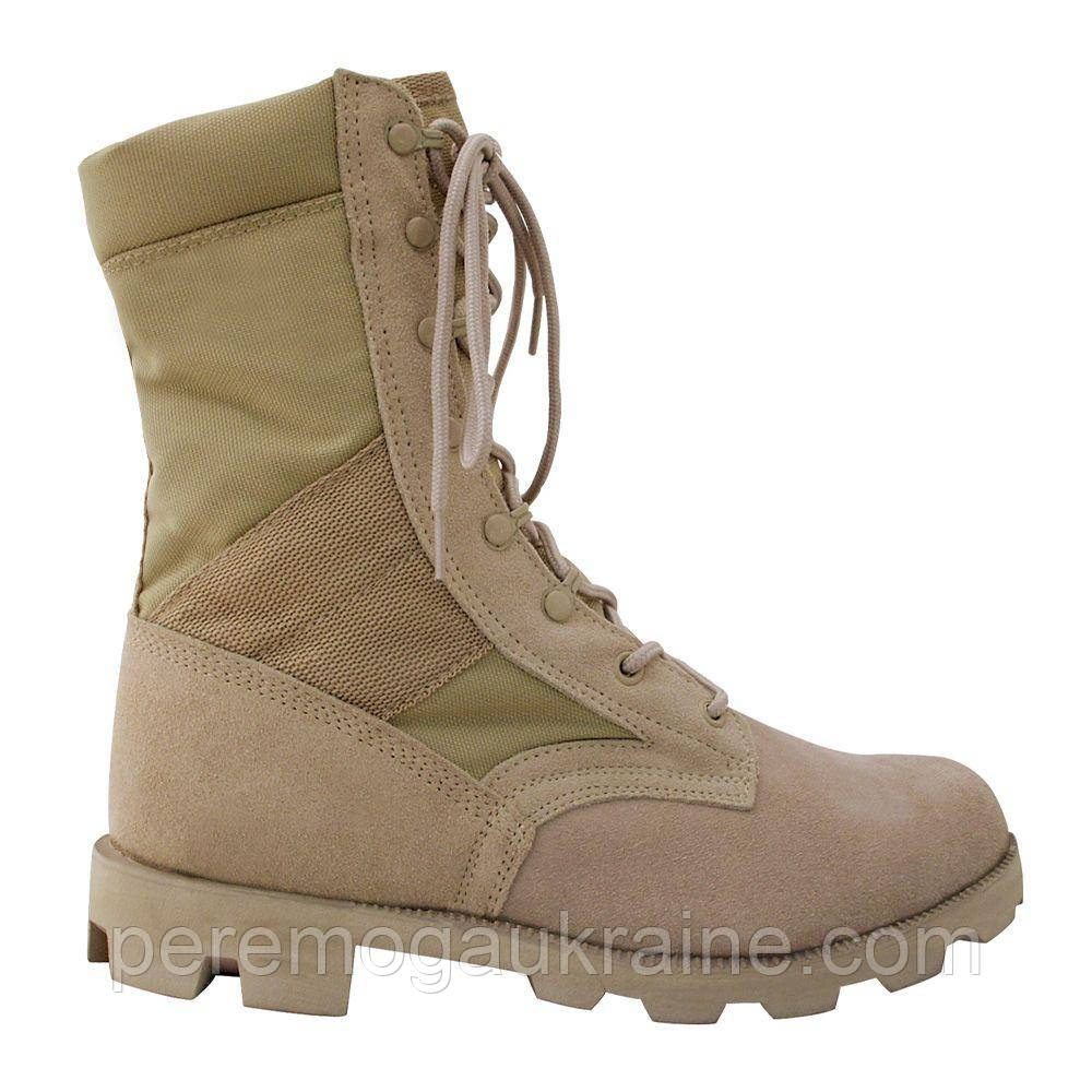 Черевики літні Mil-Tec армійські зі вставками speed desert boots khaki 12823000