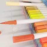 Набір двосторонніх маркерів Worison FineLiner / Brush Markers Pens 60 кольорів (WN-002/60), фото 8