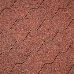 Бітумна черепиця Superglass Hex (10) Tile Red