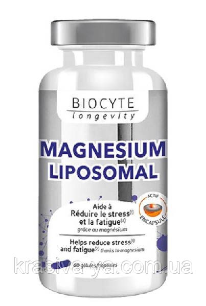 Капсули знижують стрес та втому Magnesium Liposomal (Neuromag), 60 шт