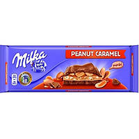 Шоколад Milka Peanut Caramel Арахіс та Карамель 276 грам
