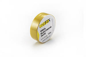 Ізострічка 0,17 мм*18 мм*10 м жовта (пач 10шт) UNIFIX