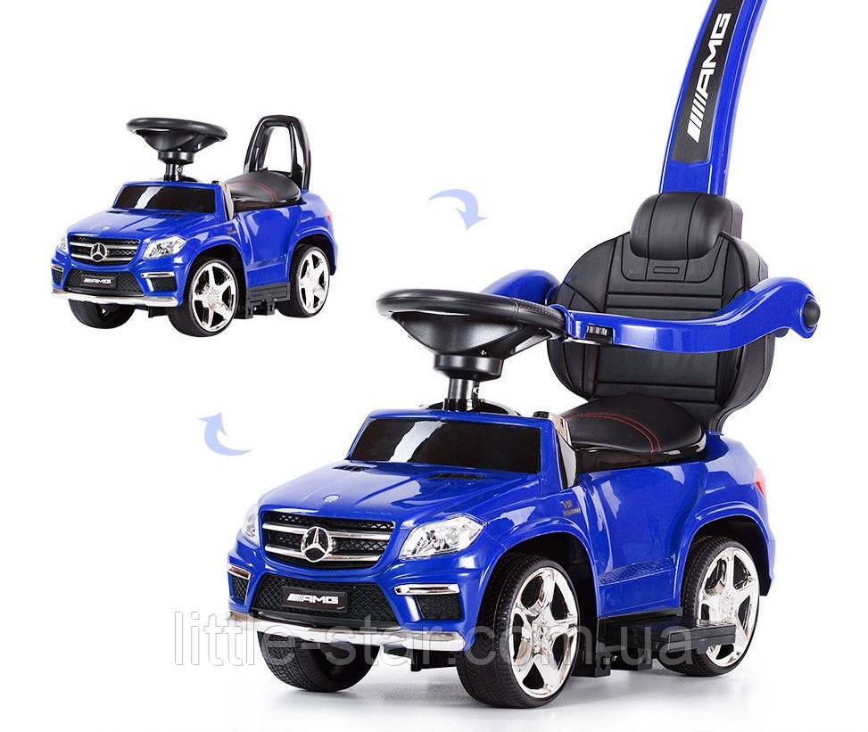 Каталка-толокар машина Bambi 3в1 (SX1578) чорного кольору