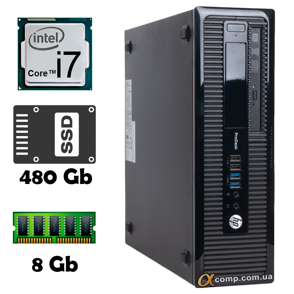 HP 400 G1 (i7-4770 • 8Gb • ssd 480Gb) dt