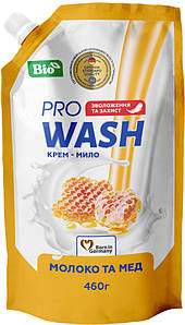 Рідке мило Pro Wash Молоко та мед 140265 460 г
