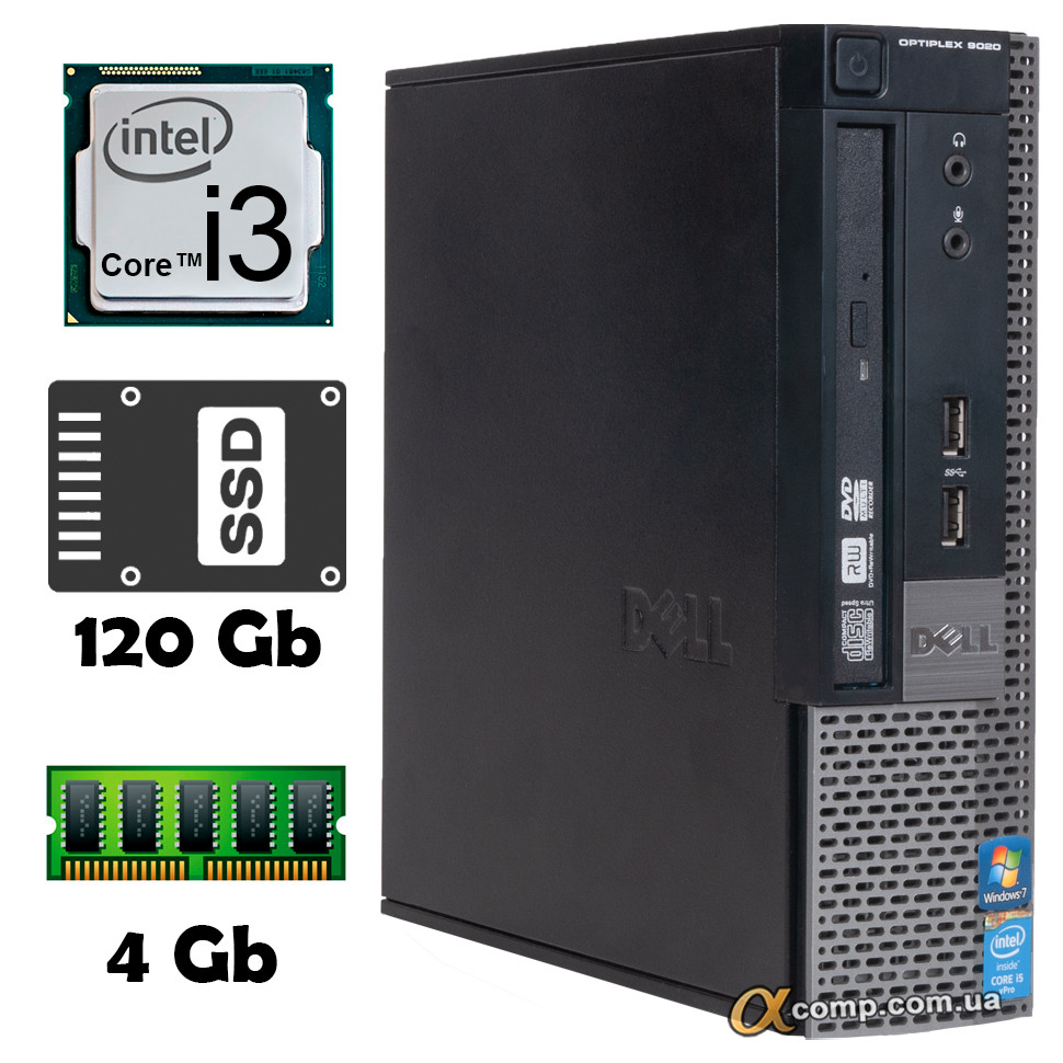 Dell 9020 (i3-4130 • 4Gb • ssd 120Gb) usff