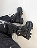 Ботинки Prada Monolith Pouch Ankle Boots Black Brushed Leather And Nylon, фото 10