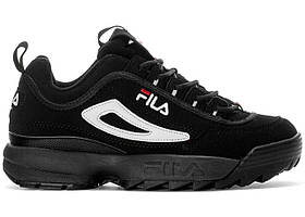 Кросівки Fila Disruptor 2 Black White Red — 1FM00139-014