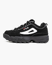 Кросівки Fila Disruptor 2 Black White Red — 1FM00139-014, фото 3