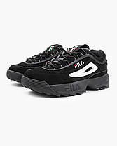Кросівки Fila Disruptor 2 Black White Red — 1FM00139-014, фото 4