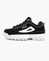 Кросівки Fila Disruptor 2 Black White Red, фото 3