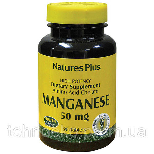Купить Марганец Natures Plus 50 мг 90 таблеток NTP3450 TE, код: 1826689 ...
