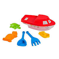 Набор для песка "Кораблик" Tigres 39648, 7 предметов Красный, World-of-Toys