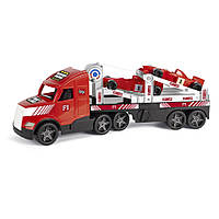 Дитяча іграшкова машинка "Magic Truck" Wader 36240 трейлер та 2 машинки, World-of-Toys