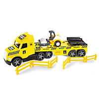 Дитяча машинка "Magic Truck Technic" Wader 36450 З катком, World-of-Toys