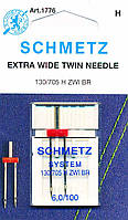 Игла для швейной машинки Schmetz двойная стандартная 100/6.0 (1776)