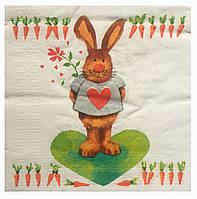 Салфетка Idea Home Range Влюбленный заяц с морковками (1480)