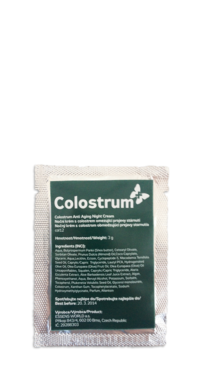 Антивіковий нічний крем Colostrum+ — пробник