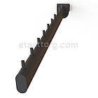 Кронштейн №1 L450 поxилий (тр.ов.30x15), чорний. Рейки-опори комплектуючі до торгового обладнання, фото 2