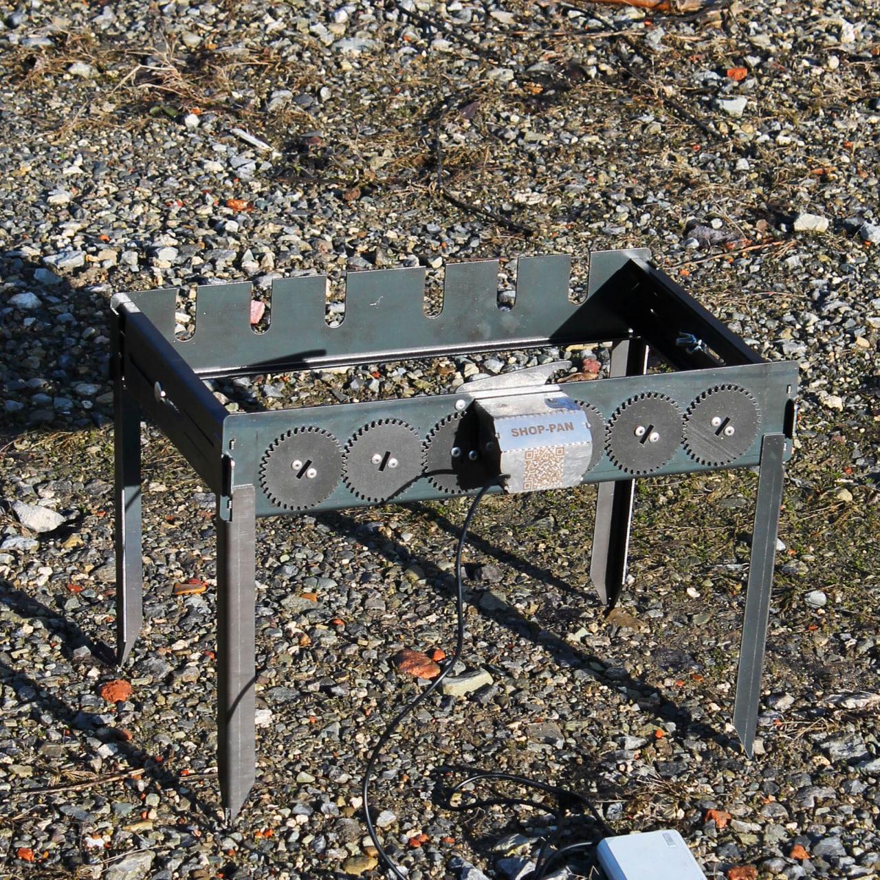 Шашличниця з електричним приводом для 6 шампурів PAN, фото 1