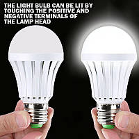 Розумна світлодіодна аварійна лампа E27, ліхтар з акумулятором, вуличний світильник, 12 Вт