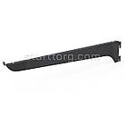 Полкотримач L 250мм (1,2мм), чорний. Рейки-опори комплектуючі до торгового обладнання, фото 2