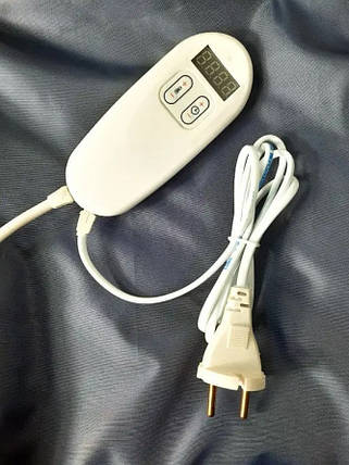 Електроковдра однозонна Теплий Пан з цифровим регулюванням 180x180 см, сіра, фото 3