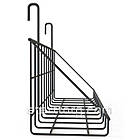 Кошик 400х100х30мм низький борт, на сітку торгову, чорна. Навісна полиця металева. Кошик дротяний, фото 2