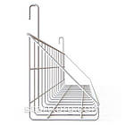 Кошик 700х100х30мм низький борт, на сітку торгову, біла., фото 7