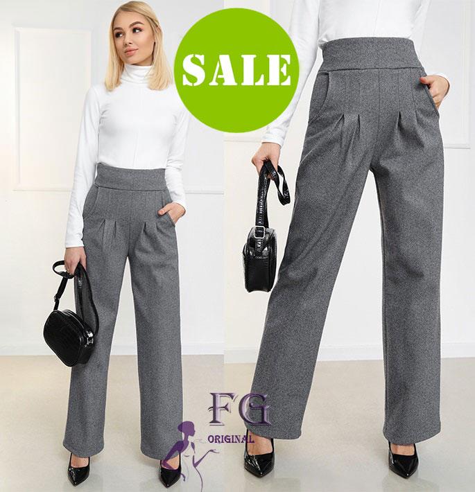 Широкі теплі штани з високою талією "Melicano"I Норма та баталI Розпродаж моделі