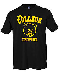 Футболка чорна Kanye West College Dropout T-Shirt