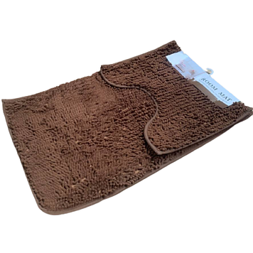 Килимки 90*60+60*40 см  для ванної кімнати набір коричневий