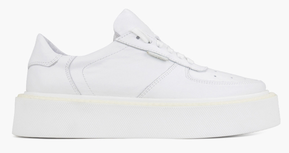 Кеди жіночі білі натуральна шкіра Україна ALROMARO — розмір 41 (26,5 см), фото 1