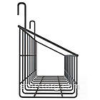 Кошик 400х100х80мм високий борт, на сітку торгову, біла. Навісна полиця металева. Кошик дротяний, фото 2