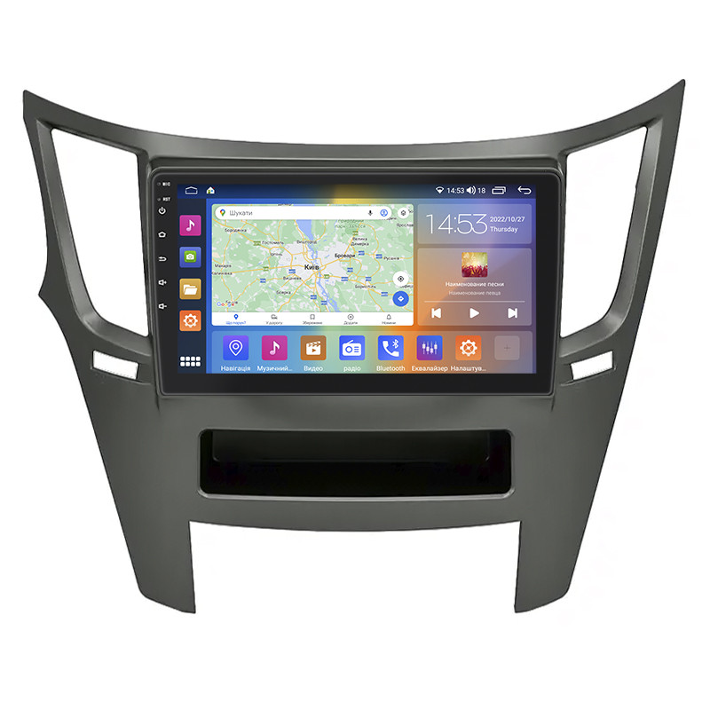 Штатна магнітола Lesko для Subaru Legacy V Рестайлінг 2012-2014 IPS 9" 4/64Gb CarPlay 4G Wi-Fi GPS Prime 8 шт., фото 1